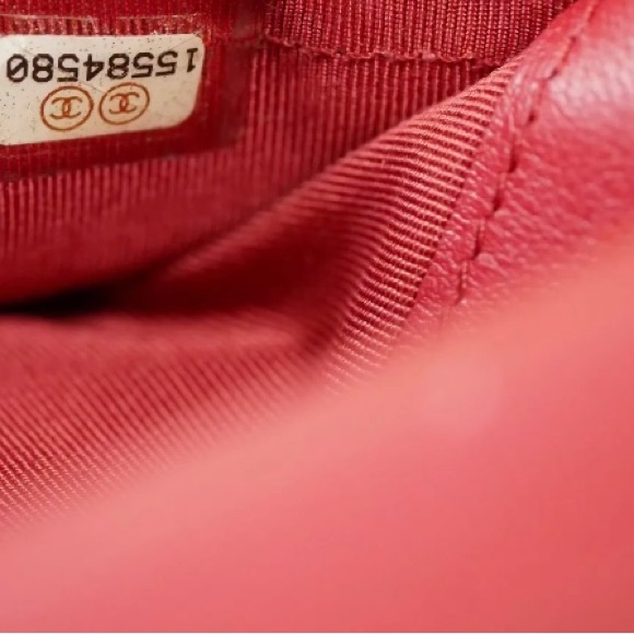 Authentic Red Chanel Matelasse Wallet (WOC) - Picture 5 of 8